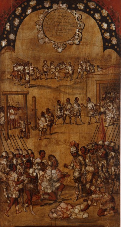 The Conquest of Mexico. Plate III by Miguel Gonzales